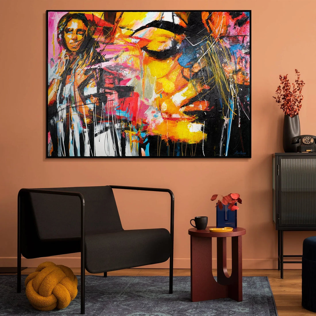 Handgemalte Kunst: Exklusive Gemälde für eine stilvolle Wanddeko im Wohnzimmer