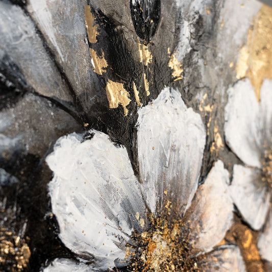 Acrylmalerei blumen abstrakt