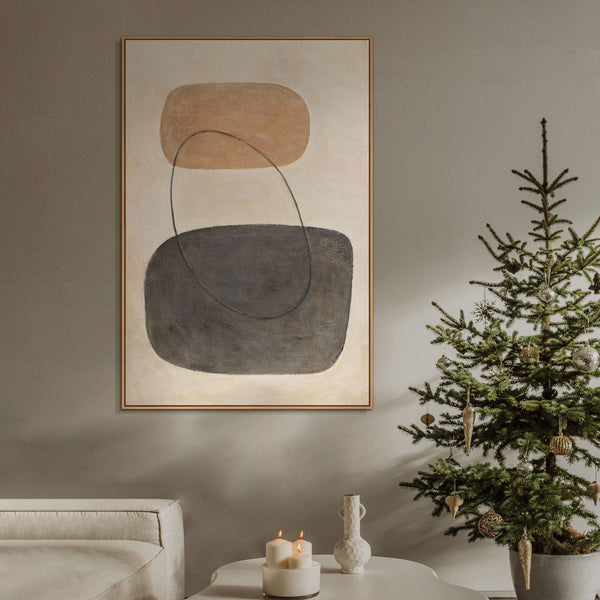 Pintura texturizada – Lienzo pintado a mano “Equilibrio de contrastes”