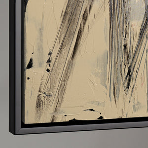 Cuadro pintado a mano sobre lienzo «Paralelos e intersecciones» – Decoración mural abstracta moderna