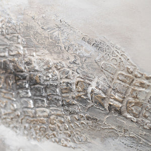 Cuadro pintado a mano con marco «Distancia Nebulosa» – Arte abstracto moderno