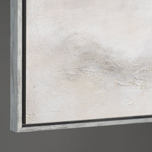 Cuadro pintado a mano con marco «Distancia Nebulosa» – Arte abstracto moderno