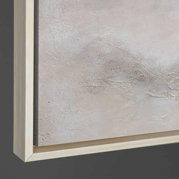 Cuadro pintado a mano con marco «Distancia Nebulosa» – Arte abstracto moderno