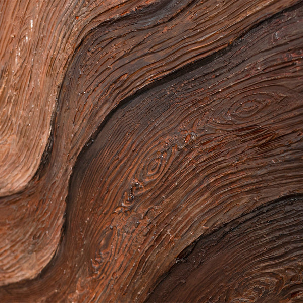 Cuadro abstracto pintado a mano "Aliento del árbol" - pintura acrílica con marco