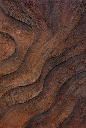 Cuadro abstracto pintado a mano "Aliento del árbol" - pintura acrílica con marco