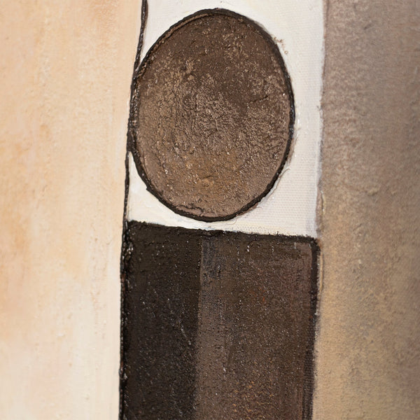 Lienzo abstracto «Ciudad de Figuras» – Cuadros modernos para el salón