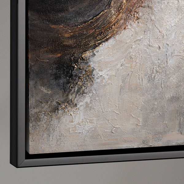 Modernes Acrylbild „Element in Bewegung“ abstrakte Wandkunst mit Struktur