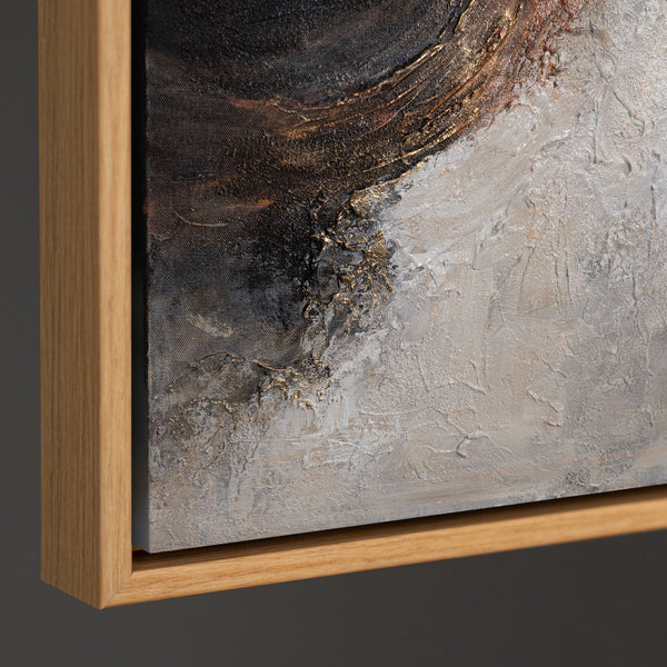 Modernes Acrylbild „Element in Bewegung“ abstrakte Wandkunst mit Struktur