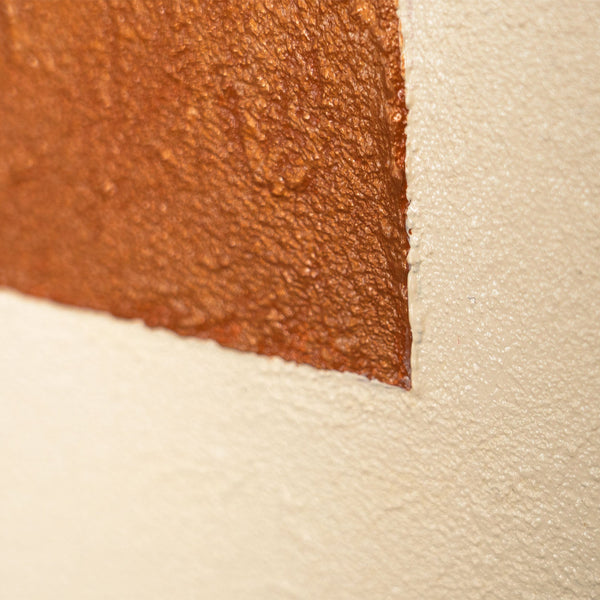 Handgemaltes Wandbild „Drei Horizonte“ geometrische Abstraktion auf Leinwand