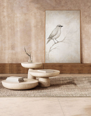 Cuadro enmarcado “Pausa para cantar” – Obra acrílica con motivo de pájaro