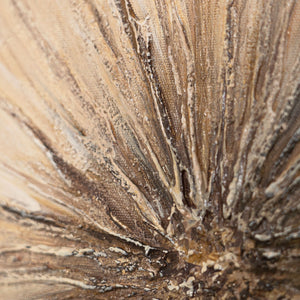 Cuadro acrílico pintado a mano «Aliento de verano» – Arte abstracto moderno con marco