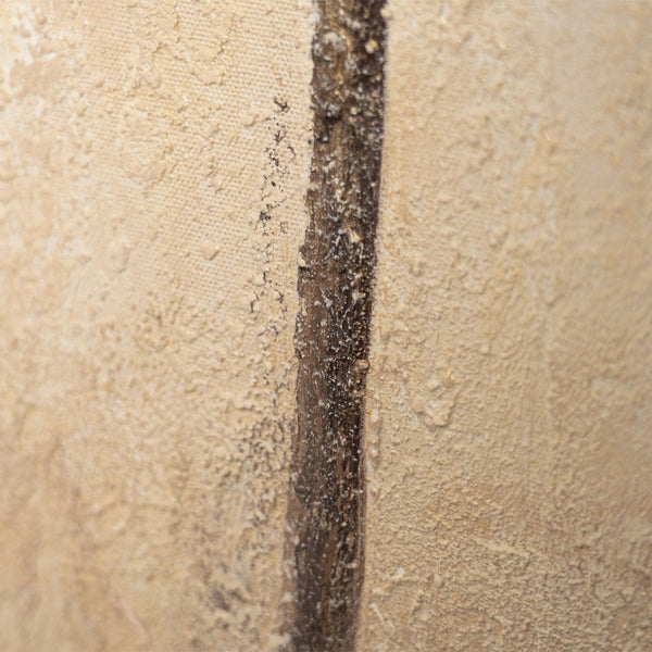 Cuadro acrílico pintado a mano «Aliento de verano» – Arte abstracto moderno con marco