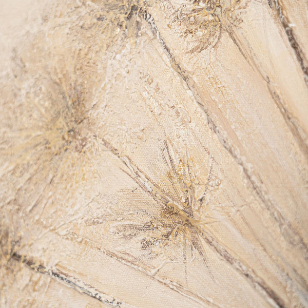 Cuadro acrílico pintado a mano «Aliento de verano» – Arte abstracto moderno con marco