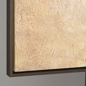 Cuadro acrílico pintado a mano «Aliento de verano» – Arte abstracto moderno con marco