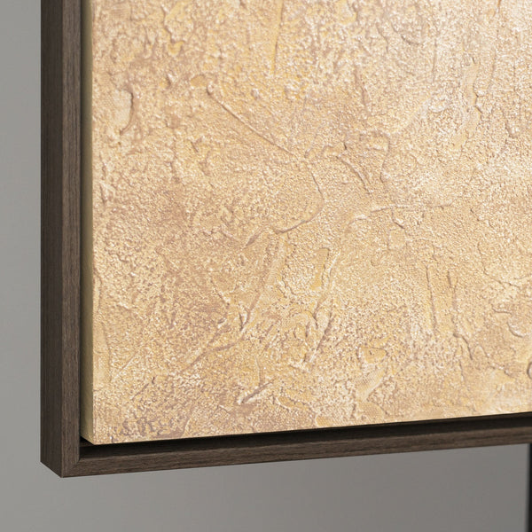 Cuadro acrílico pintado a mano «Aliento de verano» – Arte abstracto moderno con marco