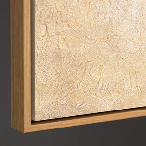 Cuadro acrílico pintado a mano «Aliento de verano» – Arte abstracto moderno con marco