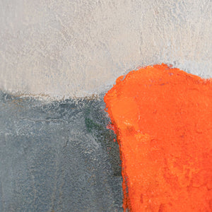 Cuadro grande para salón "Isla en llamas" sobre lienzo enmarcado