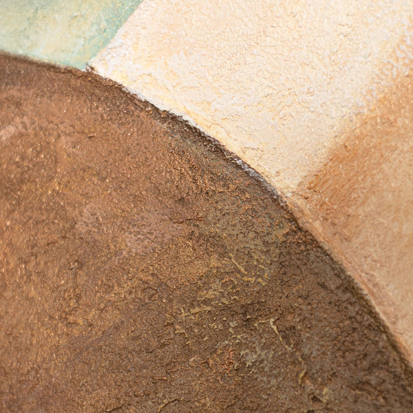 Cuadro abstracto tranquilo enmarcado en el lienzo "Ciclo de la vida"