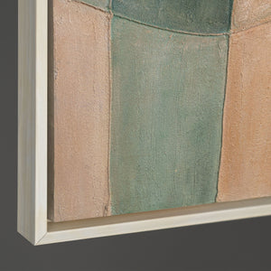 Cuadro abstracto tranquilo enmarcado en el lienzo "Ciclo de la vida"