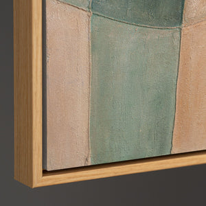 Cuadro abstracto tranquilo enmarcado en el lienzo "Ciclo de la vida"