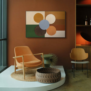 Modernes abstraktes Wandbild mit Struktur und zeitloser Ästhetik