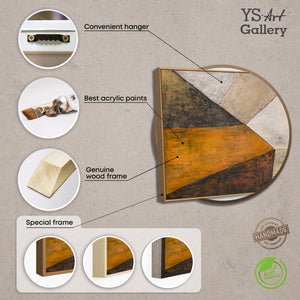 Cuadros modernos para el salón de la serie "Encuentro de Planos"