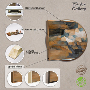 Cuadros modernos enmarcados con una textura cálida "Paleta del Atardecer"