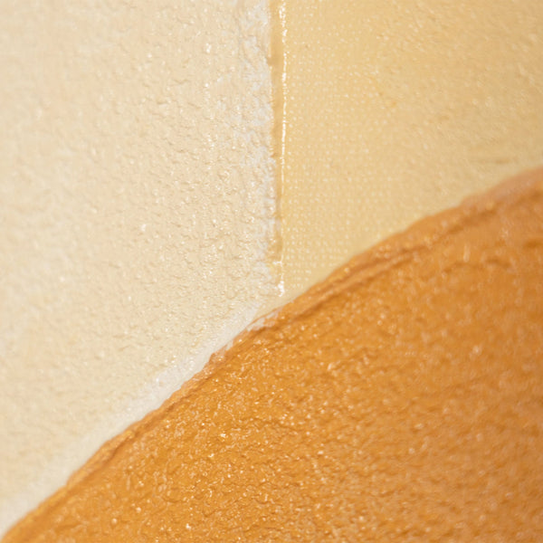 Arte abstracto tranquilo sobre lienzo enmarcado con luz "Abrazo del amanecer"