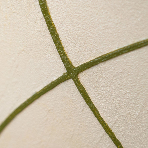 Arte abstracto sobre lienzo enmarcado con líneas suaves “Entrelazado”