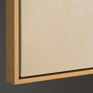 Arte abstracto sobre lienzo enmarcado con líneas suaves “Entrelazado”