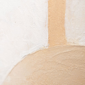 Pinturas modernas sobre lienzo enmarcadas con una estructura fluida “Aliento de Arquitectura”