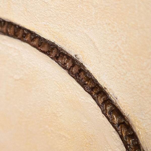 Pintura abstracta como decoración mural moderna en el contexto de "Curvatura del Horizonte".