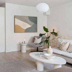 Cuadros acrílicos modernos como decoración de pared serena en el marco "Eternal Line".