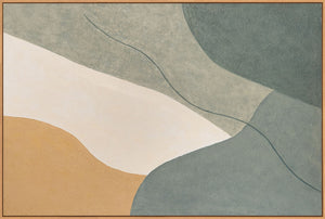 Cuadros acrílicos modernos como decoración de pared serena en el marco "Eternal Line".