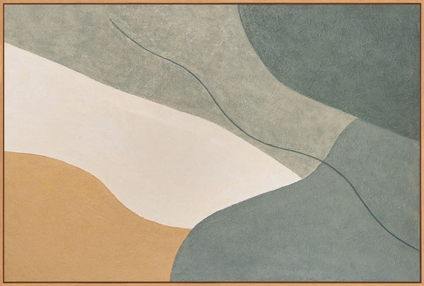 Cuadros acrílicos modernos como decoración de pared serena en el marco "Eternal Line".