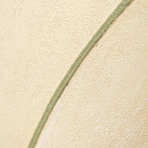 Abstraktes Acrylbild mit Rahmen „Sandweg“ – Moderne Wandkunst in Beige und Grün