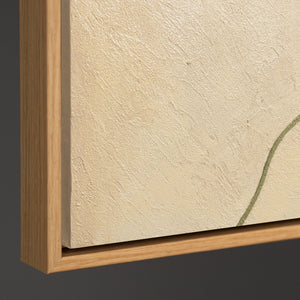 Lienzos modernos con líneas orgánicas en el marco "Sandweg"