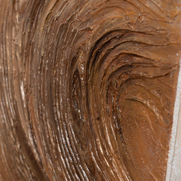 Cuadro abstracto «Líneas y círculos» – Arte geométrico mural con marco