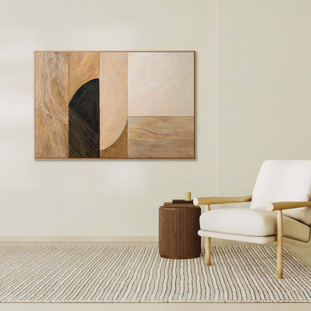 Abstraktes Wandbild in modernem Stil mit feiner Struktur