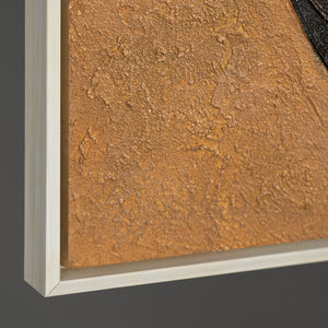 Modernes abstraktes Gemälde gerahmt für zeitgemäße Wohnkonzepte