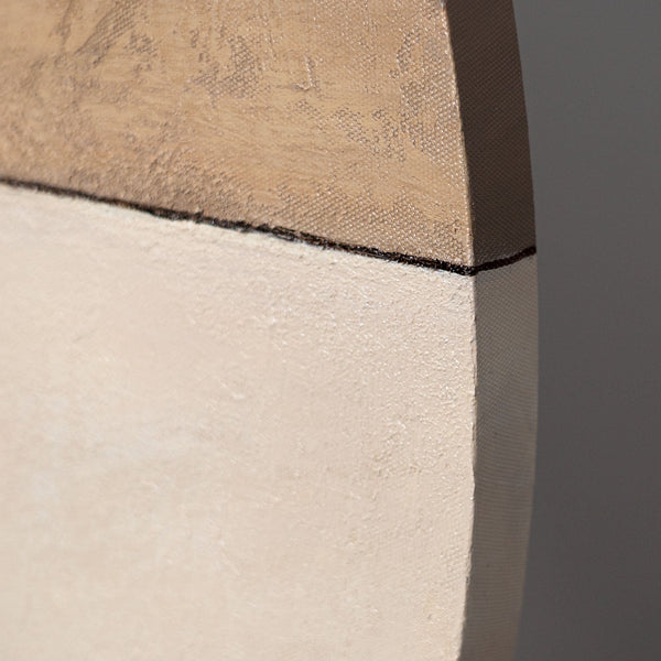 Abstraktes Wandbild mit hochwertigem Rahmen im modernen Stil