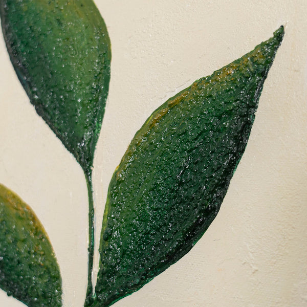 Pintura acrílica pintada a mano "Equilibrio de la fertilidad" – Arte mural abstracto con textura