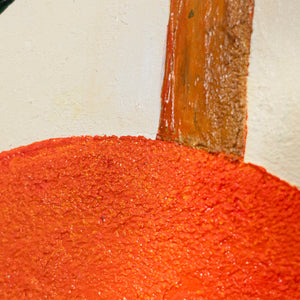 Pintura acrílica pintada a mano "Equilibrio de la fertilidad" – Arte mural abstracto con textura