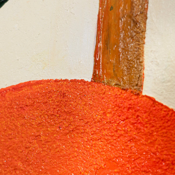 Pintura acrílica pintada a mano "Equilibrio de la fertilidad" – Arte mural abstracto con textura