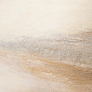 Cuadro moderno enmarcado "Mañana brumosa" – pintura acrílica texturizada sobre lienzo