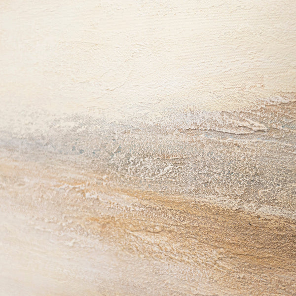 Cuadro moderno enmarcado "Mañana brumosa" – pintura acrílica texturizada sobre lienzo