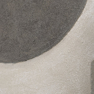 Arte mural geométrico “El silencio de la geometría” – Pintura acrílica minimalista pintada a mano