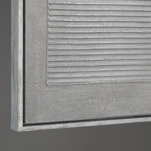 Lienzo de arte abstracto "Acorde Gris" – Decoración de pared moderna para la sala de estar