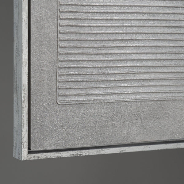 Lienzo de arte abstracto "Acorde Gris" – Decoración de pared moderna para la sala de estar