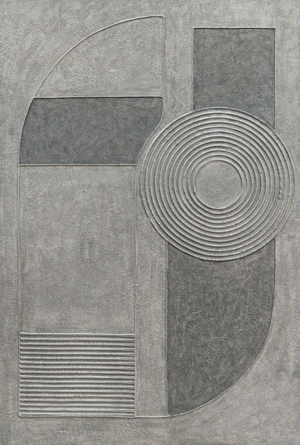 Lienzo de arte abstracto "Acorde Gris" – Decoración de pared moderna para la sala de estar